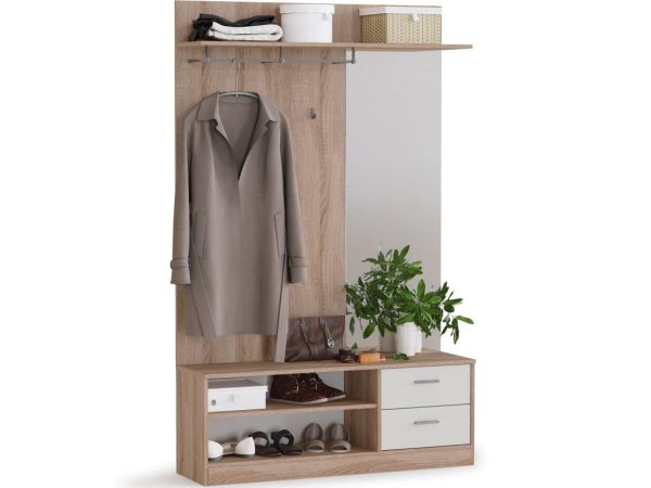 Прихожая «Диоген», Дуб сонома/белый — изображение 3