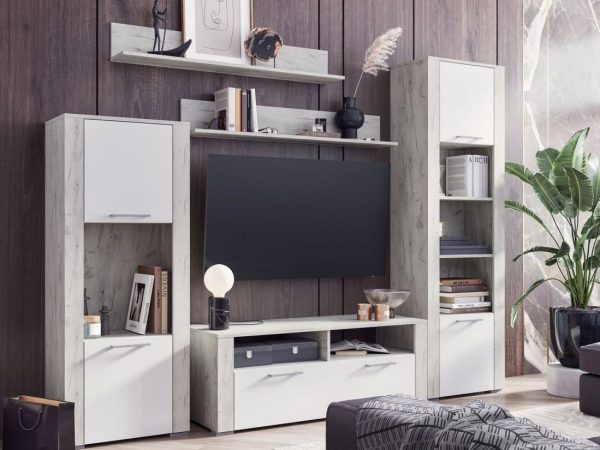 Miroslava_Kraft-belyy-Snou_03_002_m Стенка «Мирослава», МДФ Софт вайт/ Дуб Крафт Белый — изображение 3