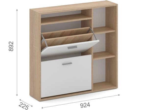 Тумба «Толедо-1», Дуб сонома/белый — изображение 3