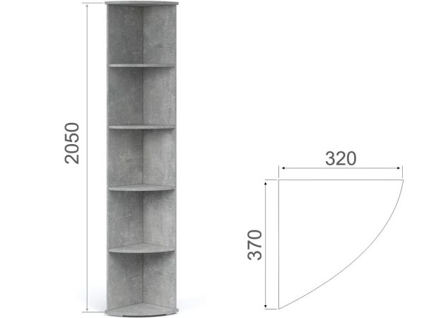 Стеллаж «Виола», Ателье светлый/белый — изображение 3