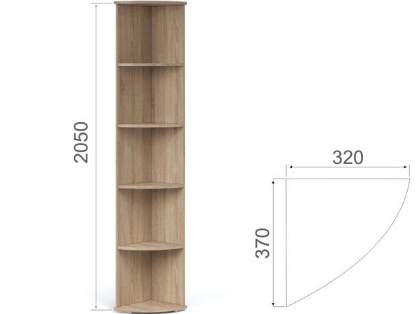 Прихожая «Виола» угловая, Дуб сонома/белый — изображение 3