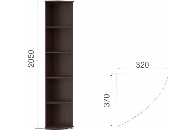 Стеллаж «Виола», Венге/дуб сонома — изображение 3
