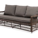 "Гранд Латте" диван трехместный из искусственного ротанга