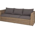 "Кальяри" диван из искусственного ротанга (гиацинт) трехместный