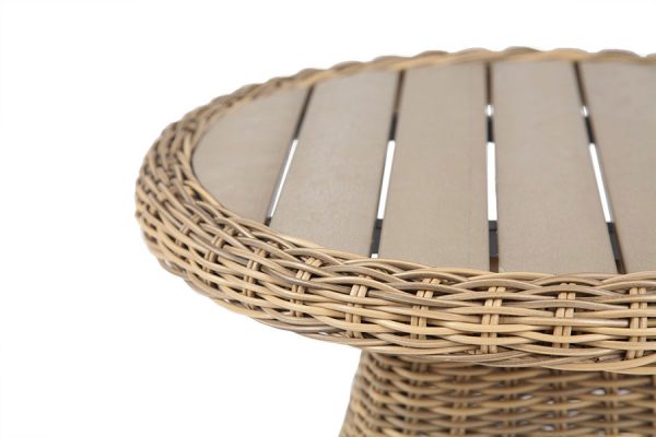 "Равенна" кофейный стол из искусственного ротанга, цвет соломенный — изображение 4