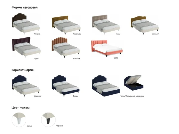 Кровать Queen Victoria L 1400 фиолетовый — изображение 2