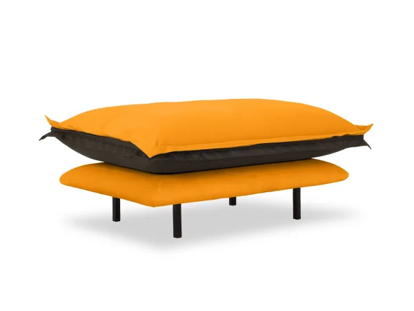 Пуф Barcelona коричневый, желтый — изображение 2