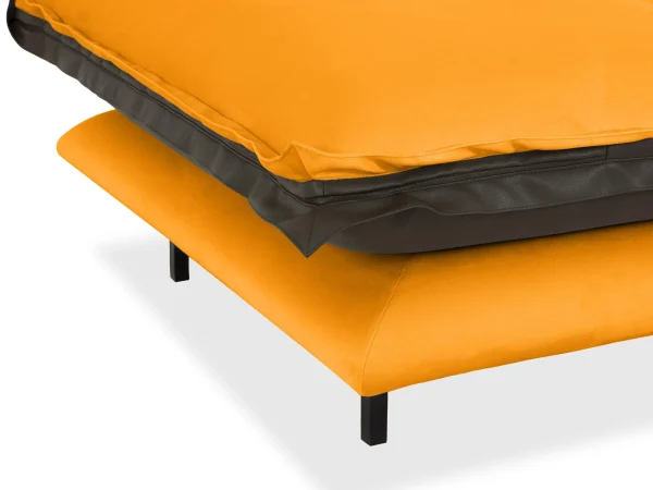 Пуф Barcelona коричневый, желтый — изображение 3