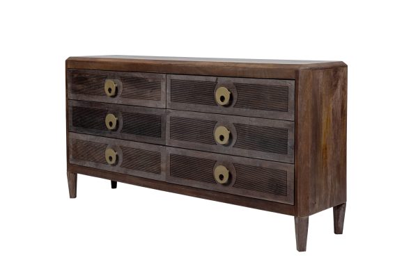 Комод c 6-ю ящиками Tepid 0.8x1.6x0.4м