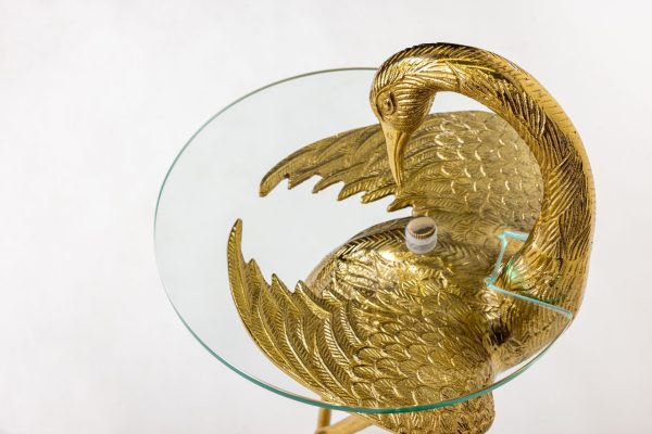 Кофейный столик "Птица" Золото 0.74x0.28x0.28м — изображение 5