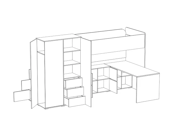 Композиция Play 11 бежевый, дуб корбридж — изображение 3