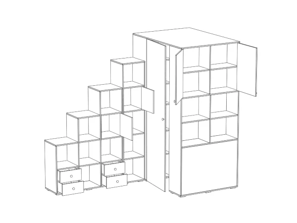 Композиция Play 4 бежевый, ясень коимбра — изображение 3