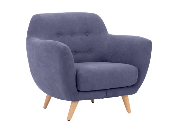 Кресло Loa синий, белый — изображение 2