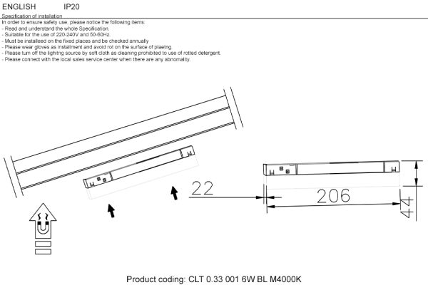 Светильник трековый магнитный Crystal Lux CLT 0.33 001 6W BL M4000K — изображение 2