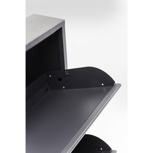 Шкаф для обуви Caruso, коллекция "Карузо" 50*103*15, Сталь, Серый графит — изображение 5