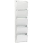 Шкаф для обуви Caruso, коллекция "Карузо" 50*170*14, Сталь, Белый — изображение 5