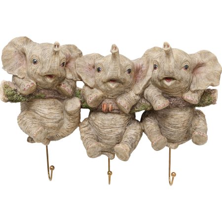 Вешалка настенная Elephants