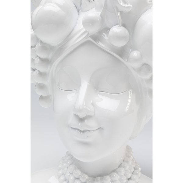 Ваза декоративная Fruit, коллекция "Фрукт" 23*37*21, Полирезин, Белый — изображение 5