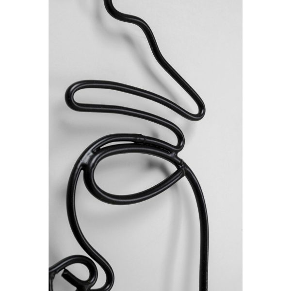 Украшение настенное African Lady, коллекция "Африканская леди" 50*57*2, Сталь, Черный — изображение 5