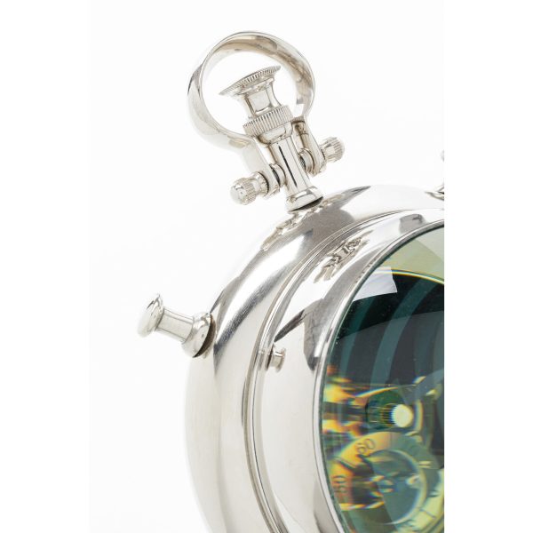 Часы настольные Carl, коллекция "Карл" 21*34*20, Алюминий, Серебряный — изображение 5