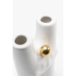 Ваза Gracioso, коллекция "Забавный" 10*16*5, Доломит, Белый — изображение 5