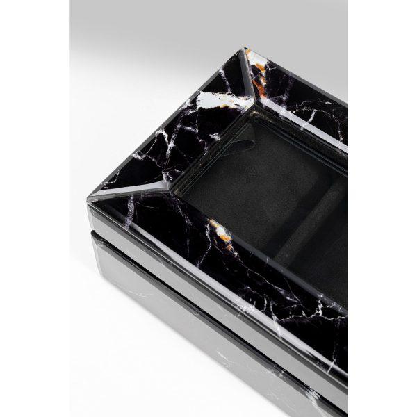 KARE-54384-detail-c-1400x1400 Шкатулка Marble, коллекция "Мрамор" 50*7*12, МДФ, Черный — изображение 5