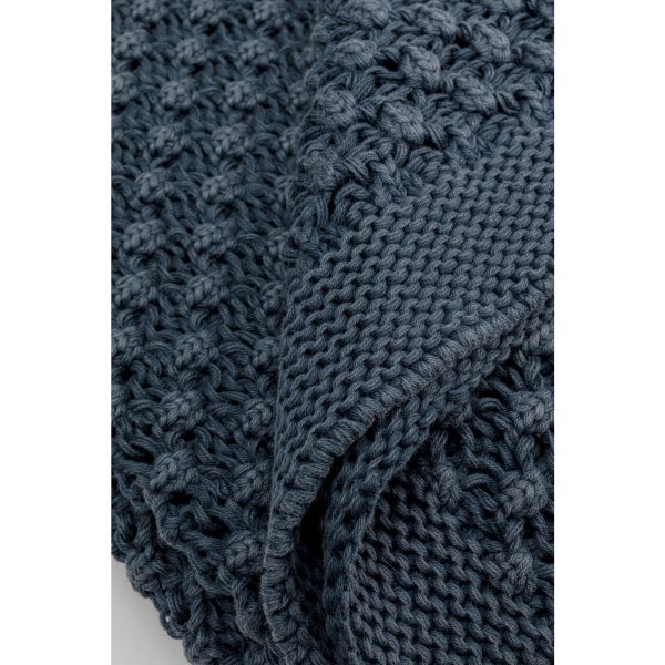 Плед Classico, коллекция "Классико" 150*1*200, Хлопок, Синий — изображение 5