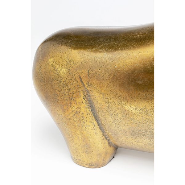 Статуэтка Bull, коллекция "Бык" 18*51*53, Алюминий, Золотой — изображение 5