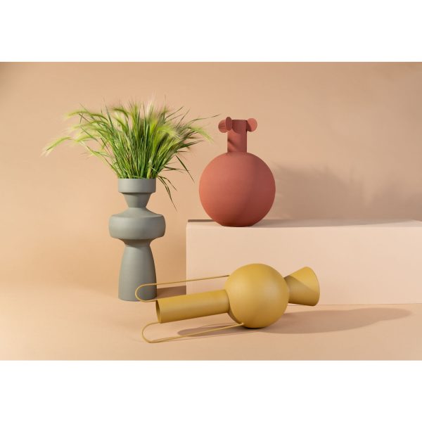 Ваза декоративная Lava, коллекция "Лава" 31*41*31, Сталь, Коричневый — изображение 5