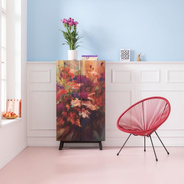 Шкаф Flower, коллекция "Цветок" 76*140*30, Манго, Мультиколор — изображение 5