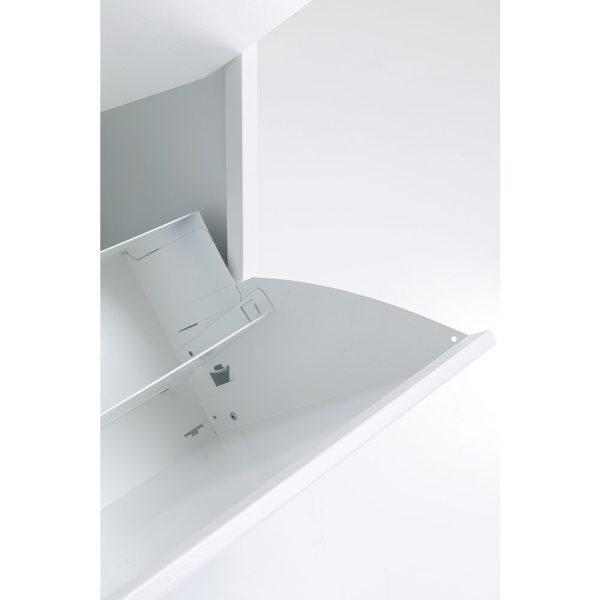 Шкаф для обуви Caruso, коллекция "Карузо" 75*77*22, Сталь, Белый — изображение 5