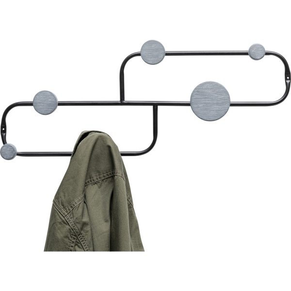 Вешалка настенная Circles, коллекция "Круги" 61*28*7, Сталь, Серый — изображение 5