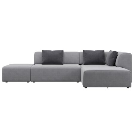 Диван угловой Ткань Микровелюр Industrial Loft