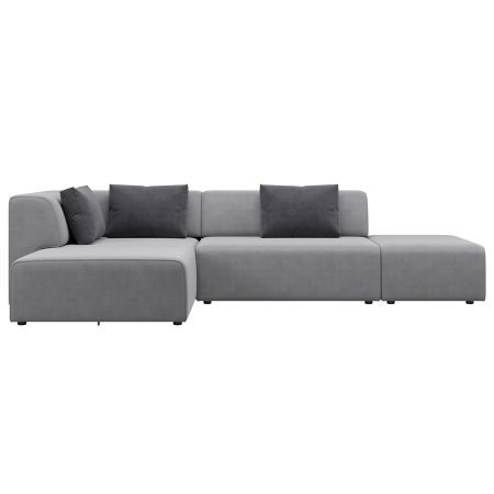 Диван угловой Ткань Микровелюр Industrial Loft