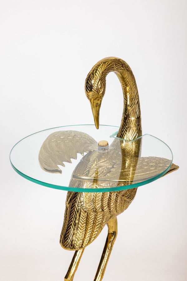 Кофейный столик "Птица" Золото 0.74x0.28x0.28м — изображение 3