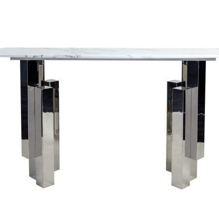 Консоль Round Silver 0.79x1.5x0.45м