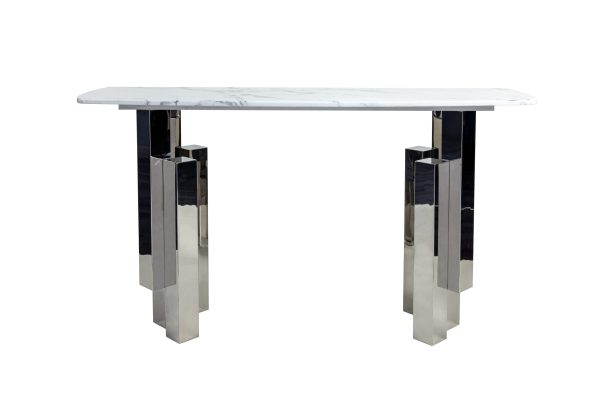 Консоль Round Silver 0.79x1.5x0.45м