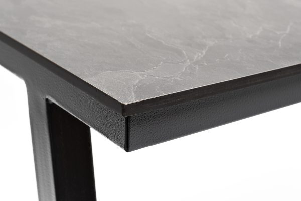 "Рио" стол барный из HPL 140х70см, H110, цвет столешницы "серый гранит" — изображение 4