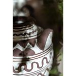 Ваза Nio, коллекция "Нио" 18*20*18, Керамика, Коричневый — изображение 5