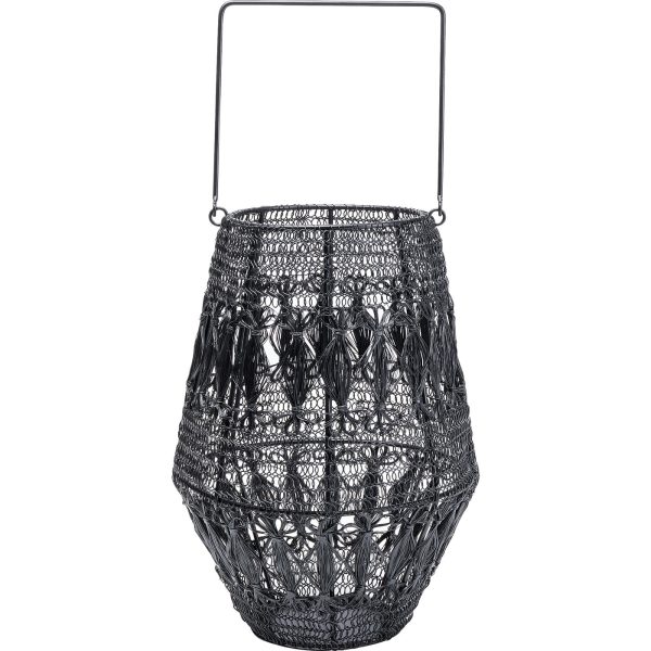 Фонарь для свечи Hayat, коллекция "Хайят" 22*33*22, Сталь, Черный — изображение 5