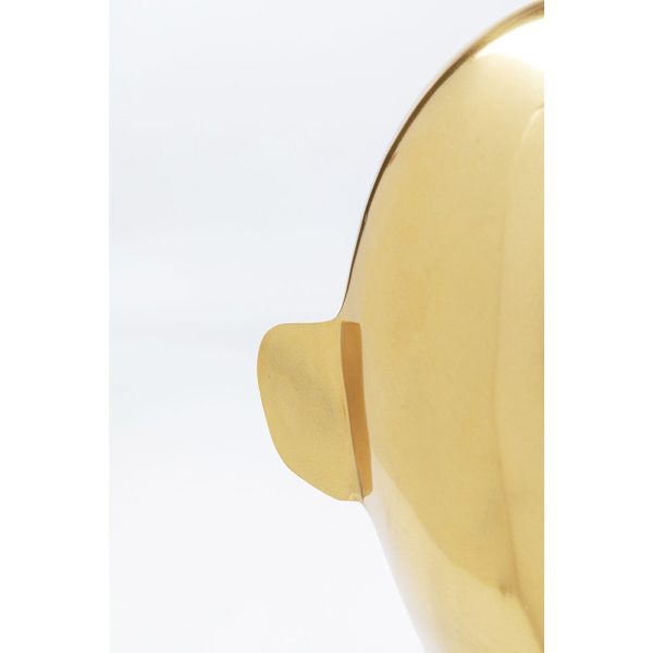 Предмет декоративный Face, коллекция "Лицо" 18*28*15, Алюминий, Золотой — изображение 5