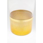 Ваза Flow, коллекция "Поток" 10*30*10, Стекло, Золотой — изображение 5