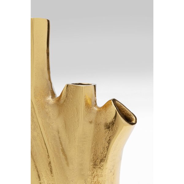 Ваза Flame, коллекция "Пламя" 26*29*10, Алюминий, Золотой — изображение 5