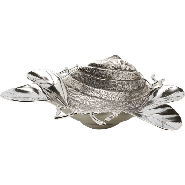Чаша декоративная Bee, коллекция "Пчела" 47*13*36, Алюминий, Серебряный — изображение 5