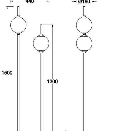 Напольный светильник (торшер) Maytoni Z020FL-L12BS3K