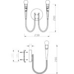 Настенный светильник (бра) Freya FR5253WL-02N