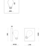Настенный светильник (бра) Freya FR5372WL-01BS