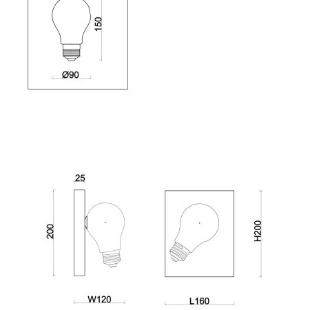 Настенный светильник (бра) Freya FR5372WL-01BS