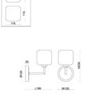 Настенный светильник (бра) Freya FR5373WL-01BS