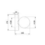 Настенный светильник (бра) Freya FR5391WL-01BS